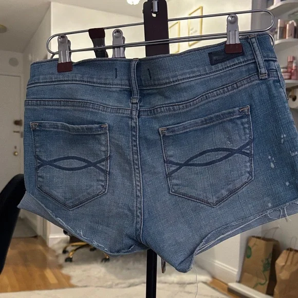 Abercrombie & Fitch Distressed Blue Jean Shorts - Picture 2 of 2